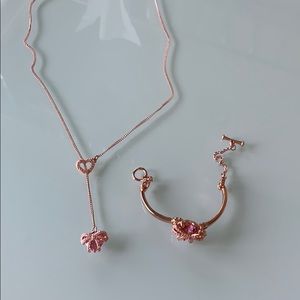 Heart Betsy Johnson Bracelet and Necklace